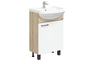 Тумба с раковиной Onika Эко 52 Black дуб сонома (105208)