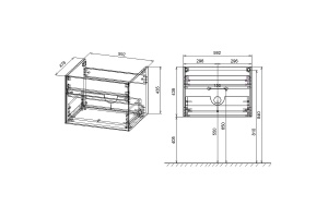 Комплект мебели Vincea Chiara 60 серое дерево - 3