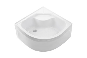 Ванна акриловая полукруглая River Wemor 110/110/55 C (10000005551)