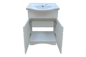 Тумба под раковину Misty Эльбрус 65 белая глянцевая - 2