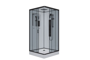 Душевая кабина Niagara Premium 100х100х210 черная NG-6902-01GQ BLACK