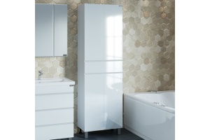 Шкаф-пенал напольный Санта Марс 60 белый - 2