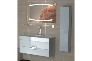 Шкаф-пенал Aqwella 5 stars Анкона П35/W белый - 2