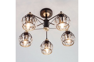 Люстра на штанге Eurosvet Lord 70075/5 черный - 3