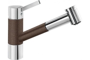 Смеситель для кухонной мойки Blanco Tivo коричневый, хром (517618)