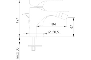 Смеситель для биде Remer Class Line L20 - 2