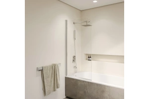 Шторка на ванну RGW Screens SC-109 60x150 профиль хром стекло прозрачное - 2