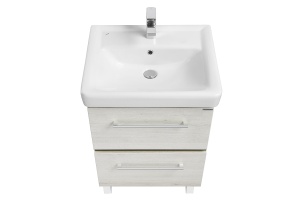 Тумба с раковиной Aquaton Ронда 60 светлое дерево - 2