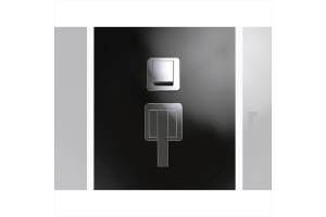 Душевая кабина Black&White Galaxy 110х80 хром - 3