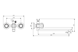 Смеситель Dorff Modern универсальный - 3
