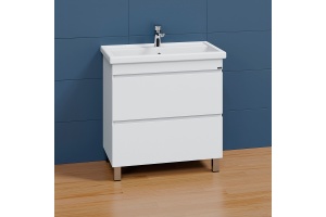 Тумба с раковиной напольная Санта Марс 80 белый