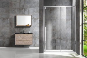 Душевая дверь в нишу Vincea Lugano VDS-1L130CL-1 130 см, профиль хром - 2