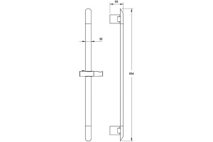 Душевая штанга Iddis Mirro MIR6940i17 - 2