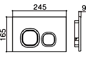 Клавиша смыва Weltwasser WW AMBERG RD-WT белый (10000005629) - 2