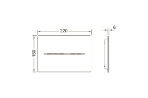 TECEsolid. Панель смыва бесконтактная, 12 В, белая глянцевая - 2