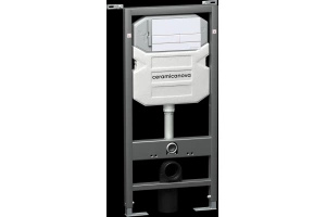 Система инсталляции для унитазов Ceramica Nova Envision с кнопкой Flat белой матовой