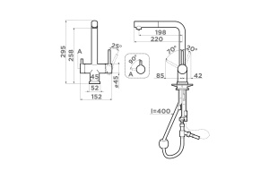 Смеситель для кухни Omoikiri Takamatsu-S AZ azur blue - 2