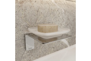 Мыльница матовое стекло сплав металлов хром IDDIS Slide (SLISCG0i42) - 2