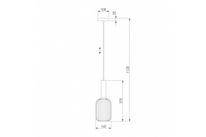 Подвесной светильник Eurosvet Bravo 50181/1 янтарь - 3