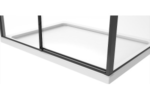 Душевой уголок Black&White Stellar Wind 80х120 черный матовый - 2