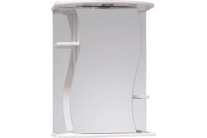 Зеркало-шкаф Onika Лилия 55 R с подсветкой, белый (205519)