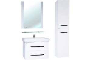 Шкаф-пенал Bellezza Рокко 35 подвесной белый универсальный - 3