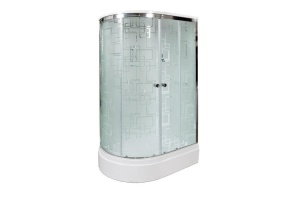 Душевая кабина Deto ЕМ 120х80 с гидромассажем, хром (EM2712RGM) - 2