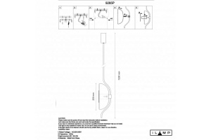 Светильник на штанге iLamp Stereo 9285P GL SM - 2