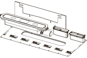 Сифон для душевого лотка TECE Drainprofile 673002 DN 50 - 2
