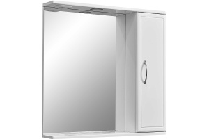 Зеркало-шкаф Stella Polar Концепт 70 R с подсветкой белый
