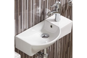 Раковина подвесная WeltWasser WW AISBACH 7950 GL-WT R 50.5 белый (10000008693)