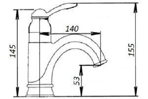 Смеситель для раковины Magliezza Grosso bianco хром (50138-cr) - 2