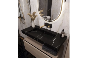 Раковина - столешница Art Flat 100 черный - 3