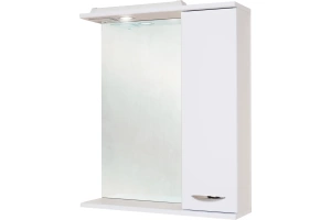 Зеркало-шкаф Onika Ника 60 R с подсветкой, белый (206016)