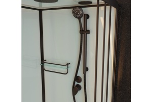 Душевая кабина Frank F411L Black левосторонняя - 3