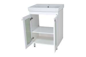 Тумба с раковиной Misty Урал 60 белый - 2