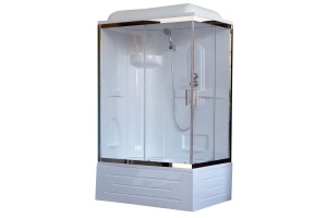 Душевая кабина Royal Bath BP 120х80 L профиль хром стекло прозрачное