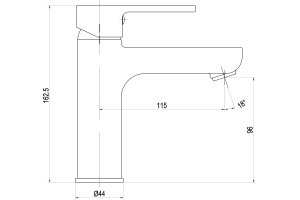 Смеситель Swedbe Lynx 2310 для раковины - 2