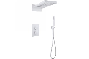 Душевая система Abber Wasser Insel с термостатом белая