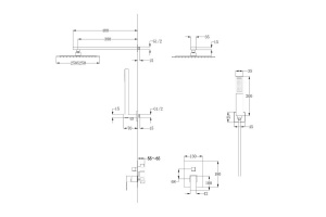 Душевая система ABBER Daheim черный матовый (AF8219B) - 3