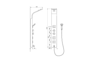 Душевая панель Excellent More Termo хром - 3