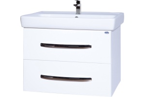 Мебель для ванной Bellezza Рокко 80 подвесная белая 2 ящика - 3