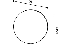 Зеркало Sanvit Сириус 100 с подсветкой - 3