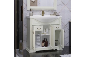 Тумба с раковиной Opadiris Риспекто 85 бежевый матовый - 2