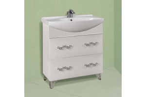 Тумба с раковиной Bellezza Маргарита 75 белая - 2