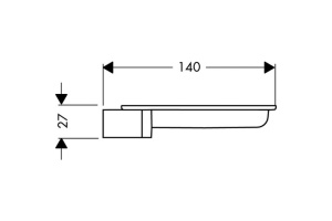 Мыльница Hansgrohe Cassetta’S 28684000 - 2