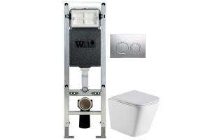 Комплект Weltwasser AMBERG 350 ST + GELBACH 004 GL-WT + AMBERG RD-CR (10000006511)