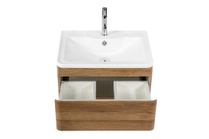 Тумба с раковиной BelBagno Albano 60 светлое деревовв - 3