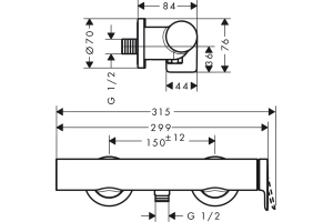 Смеситель для душа Hansgrohe Vivenis белый матовый - 2