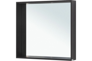 Зеркало Allen Brau Reality 80 с подсветкой черный матовый
